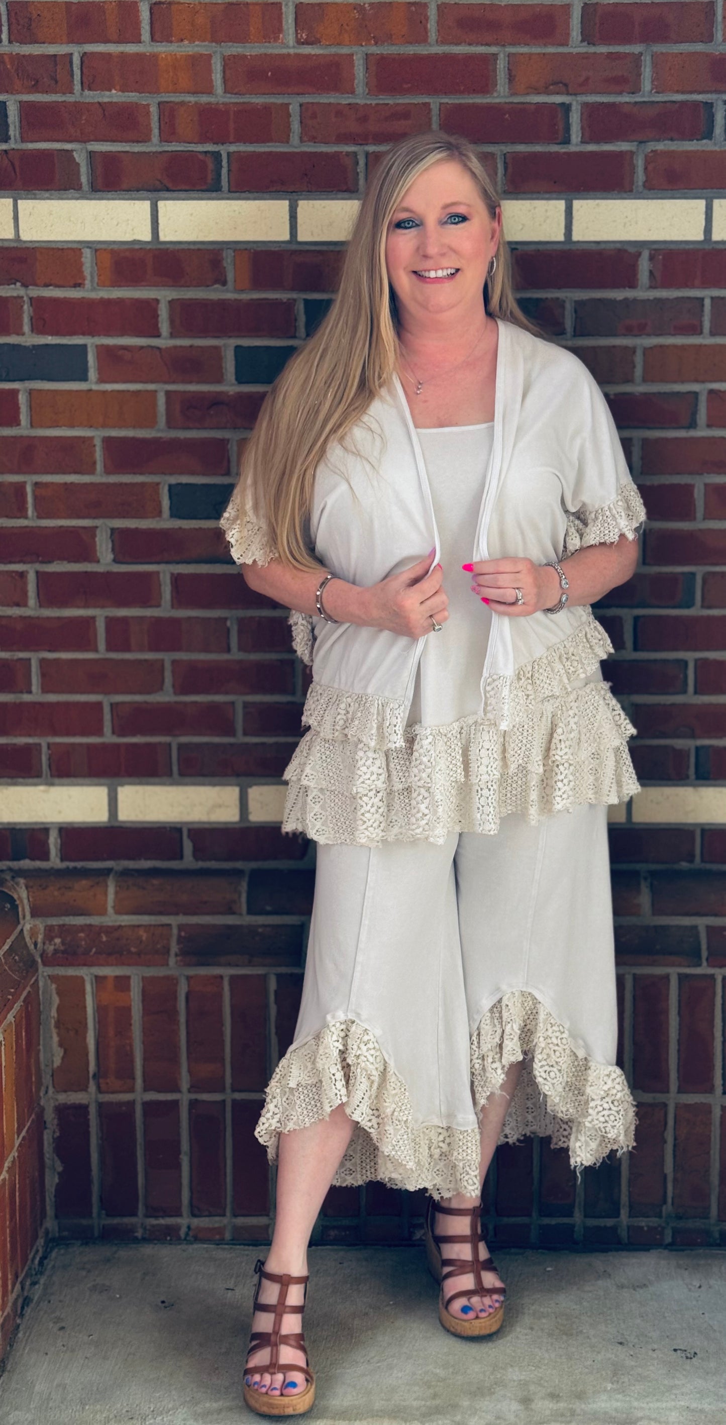 Boho Lace Ease Pants