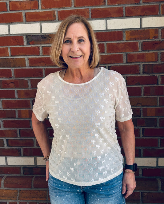 Sweet Serenade Sheer Top