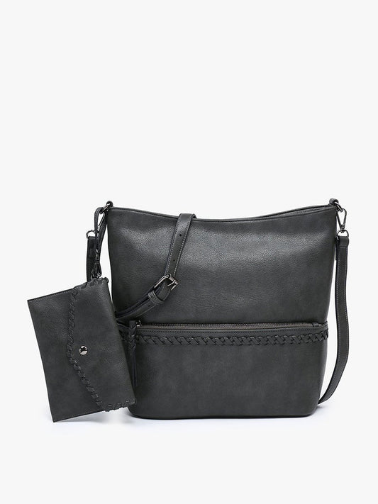 Cynthia Vegan Hobo Whipstitch Bag