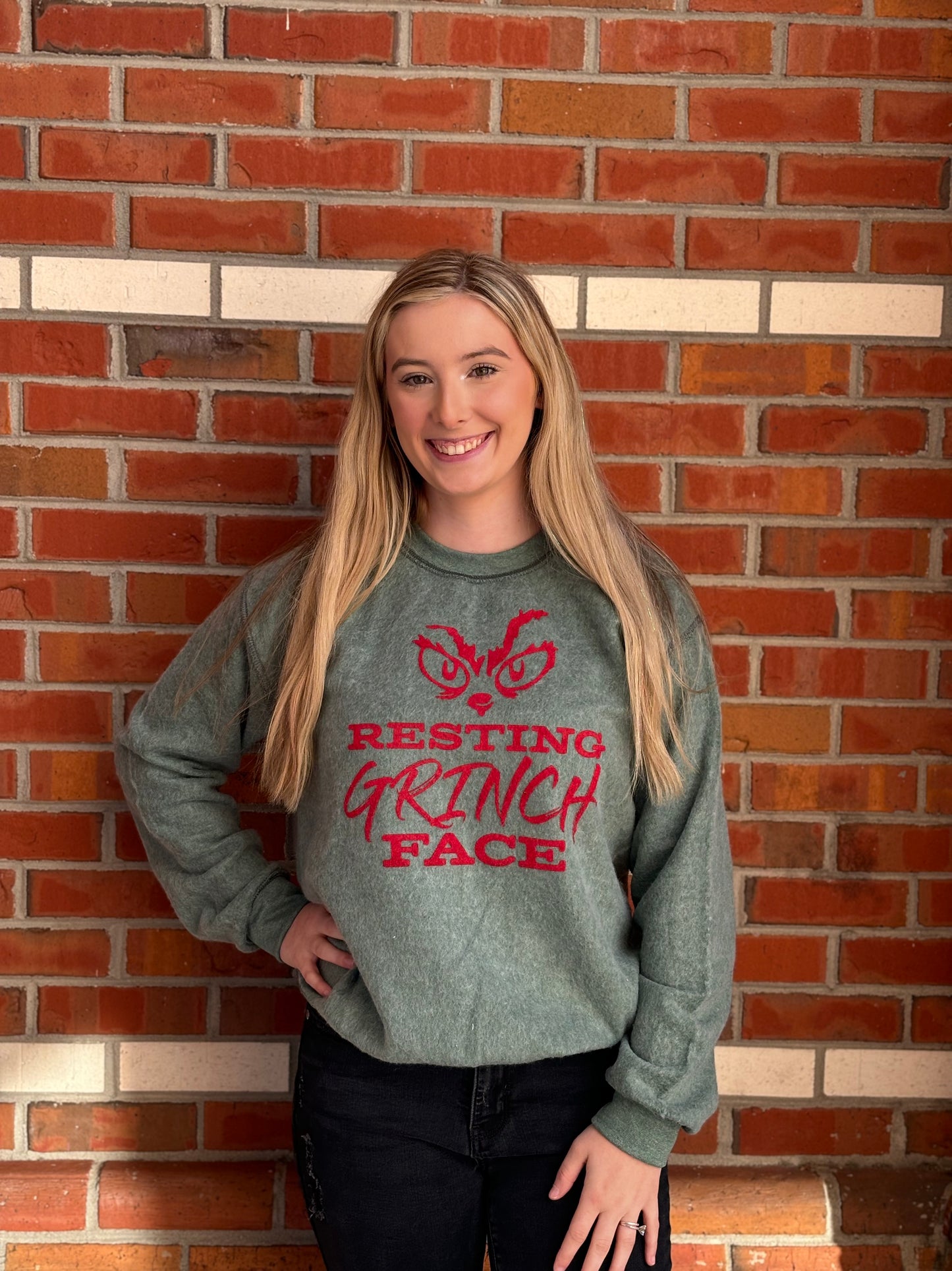 Resting Grinch Face Sweatshirt