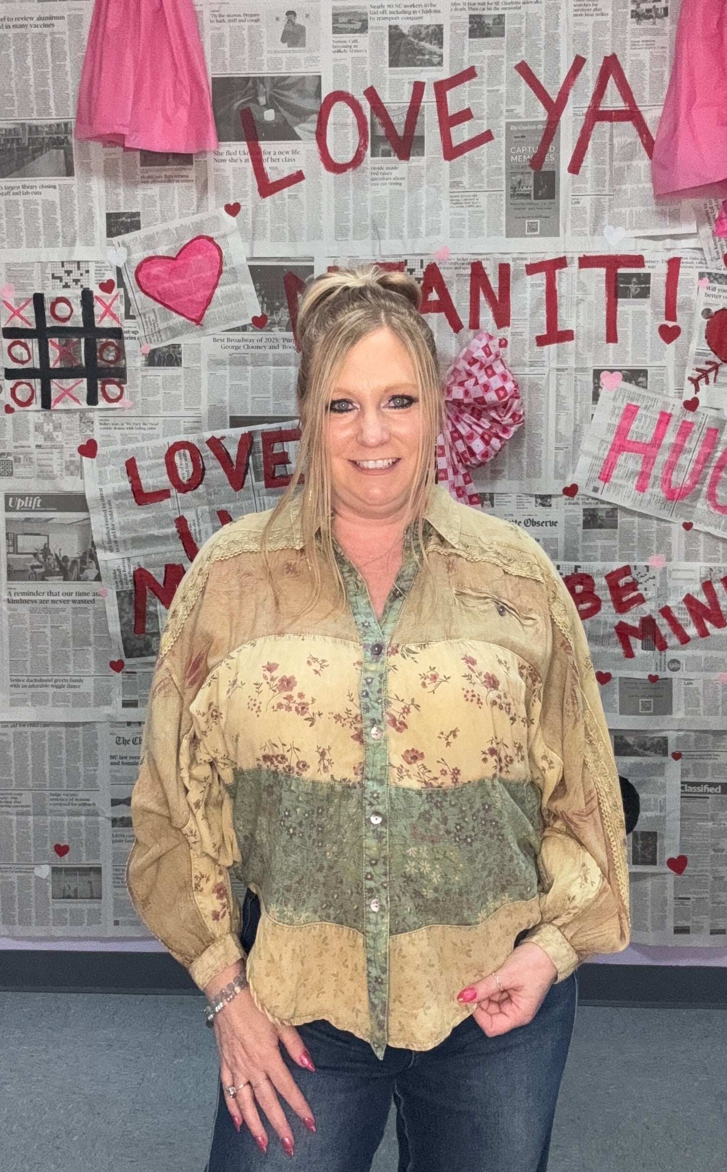 Blooming Whisper Button Down