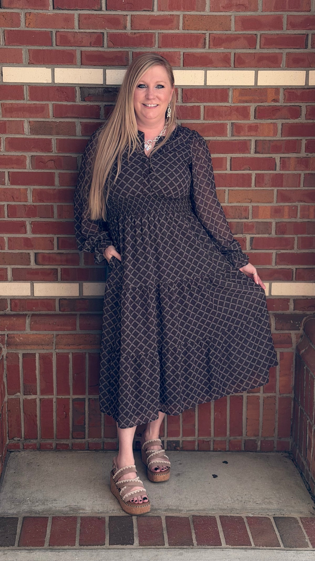 Autumn Romance Midi Dress
