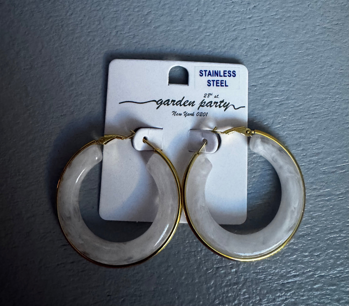 Sweet Pop of Color Hoops