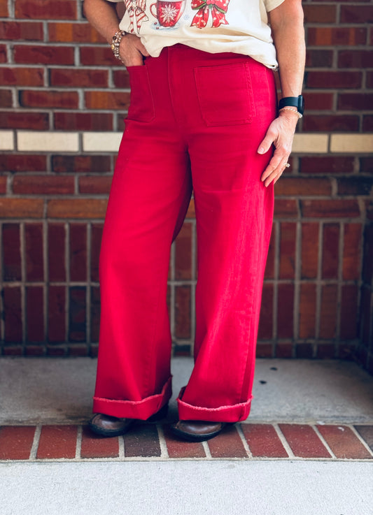 Santa Baby High Waisted Jeans