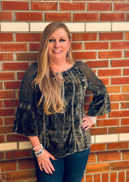 Bohemian Velvet Top