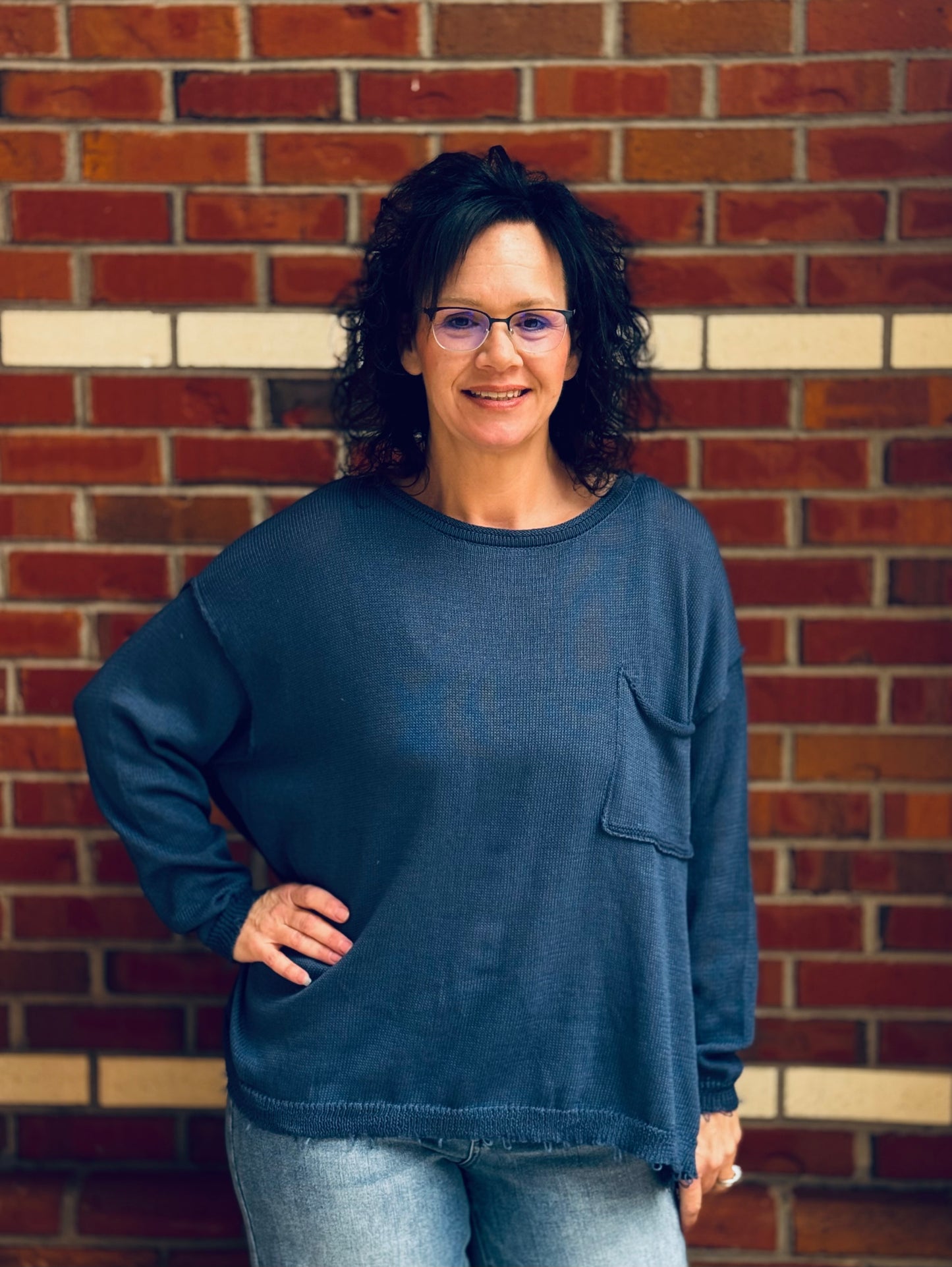 Blue Jean Mood Sweater