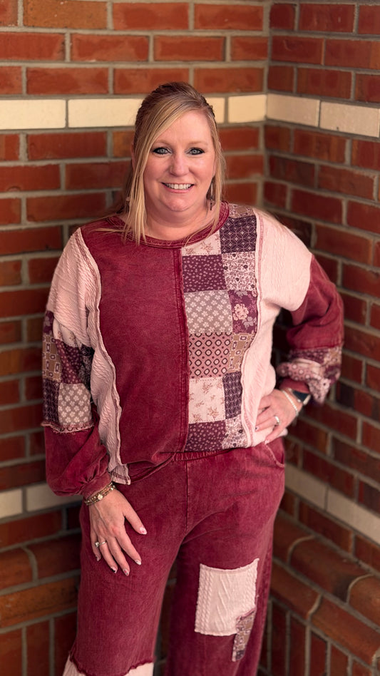 Patchwork Love Top