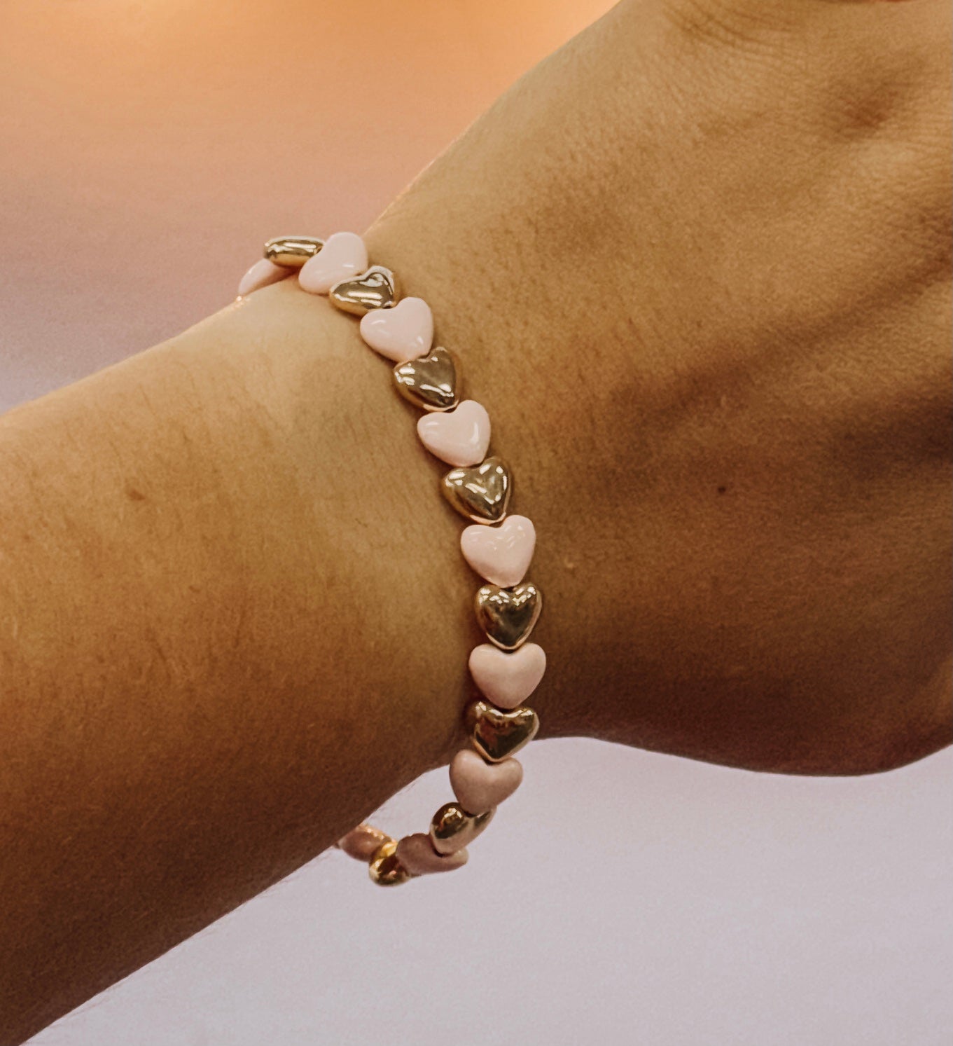 Golden Heartbeat Bracelet