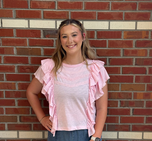 Boots & Blush Top
