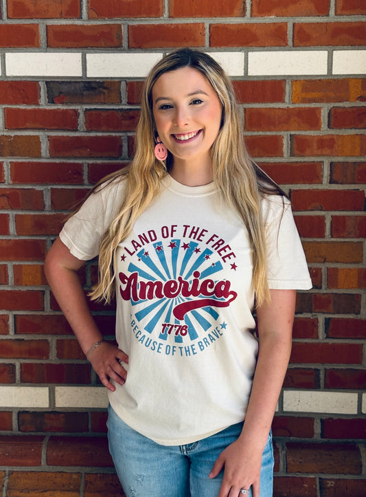 Land Of The Free Graphic Tee