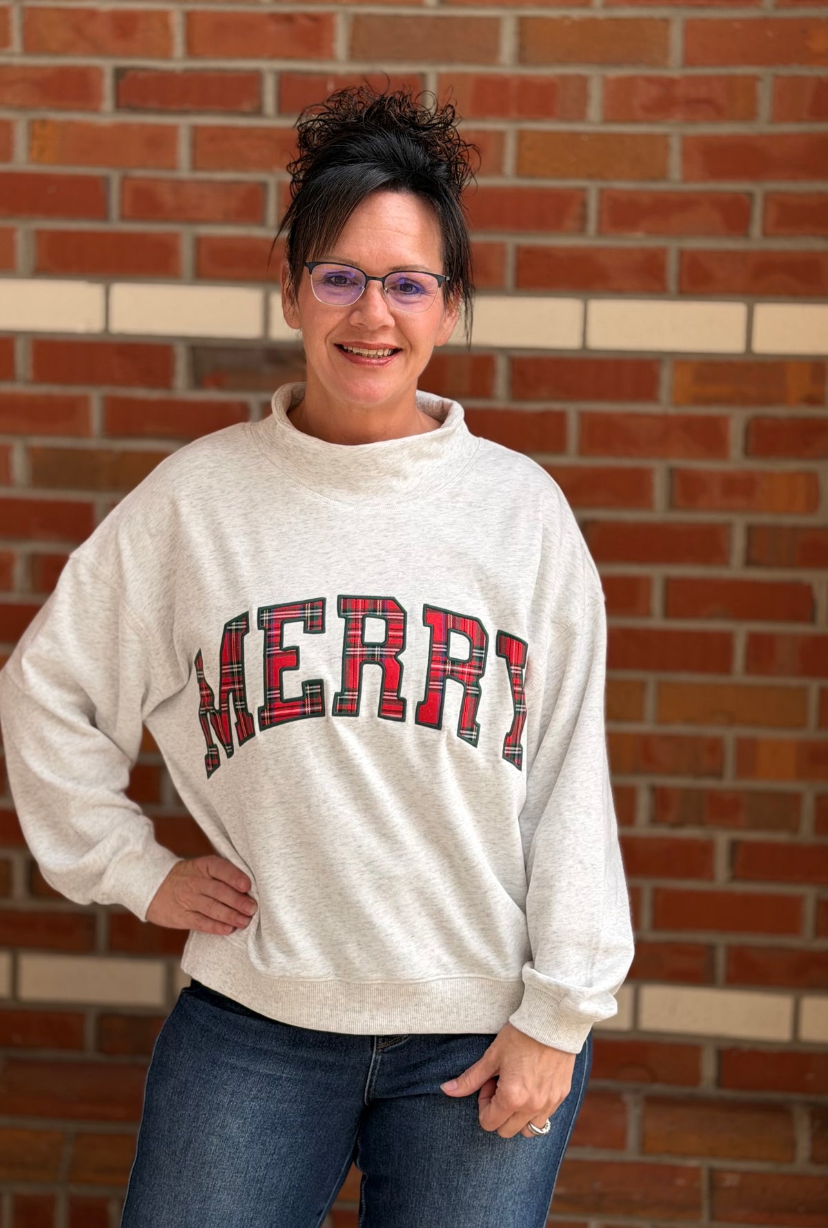 Merry Little Moment Mock Neck