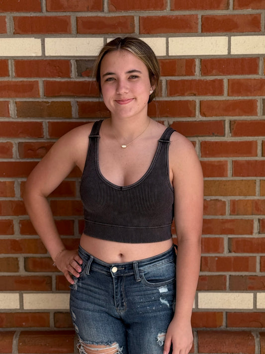 Padded Cropped Tops