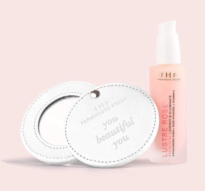 Lustre Rose Serum & Pocket Mirror Gift Set
