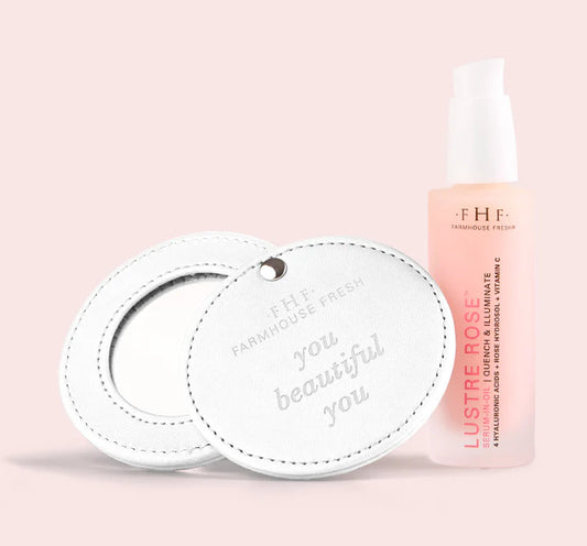 Lustre Rose Serum & Pocket Mirror Gift Set