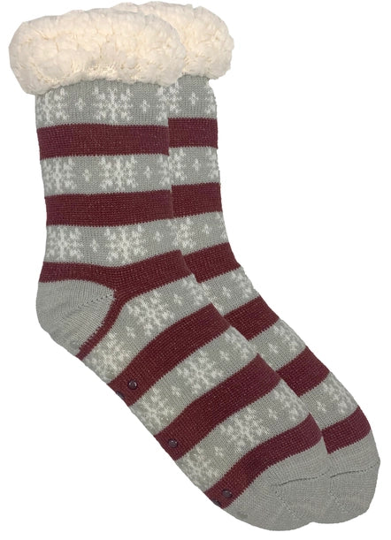 Sherpa Lined Slipper Socks 2 Pack