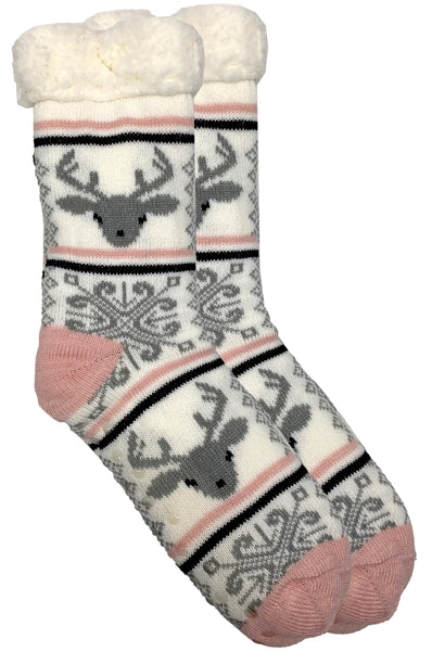 Sherpa Lined Slipper Socks 2 Pack