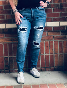 Patch In My Jeans  Mid-rise Judy Blue Jeans