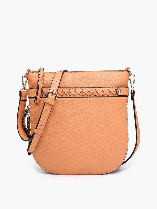 Esther Whipstitch Round Crossbody