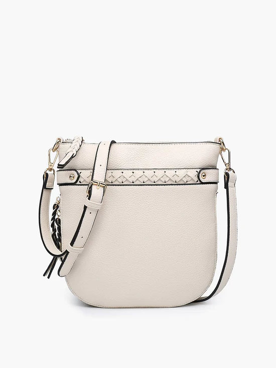 Esther Whipstitch Round Crossbody