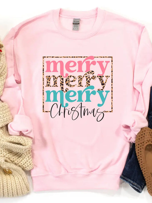 Merry Merry Merry Christmas Sweatshirt