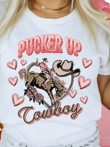 Pucker Up Cowboy Graphic Tee