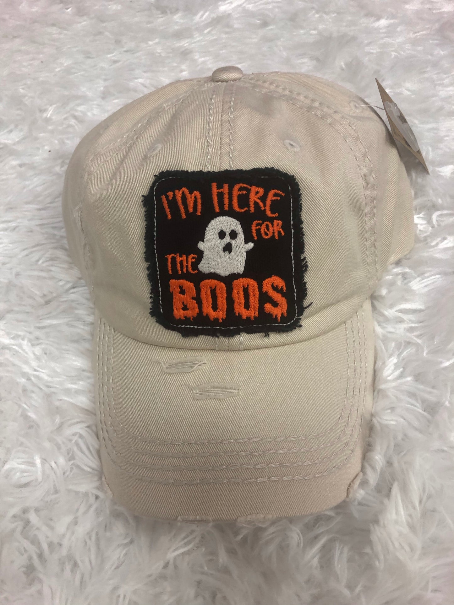 Distressed Halloween Baseball Hat