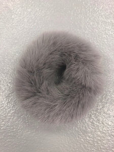 faux fur ponytail holder