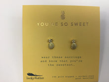 Load image into Gallery viewer, Lucky Feather Gold Earrings
